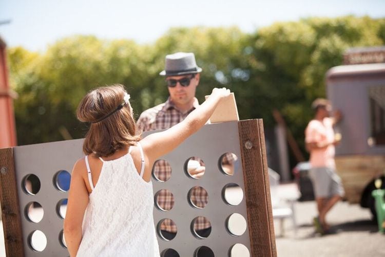 Giant Connect 4 Shenanigans Central Coast Wedding Venue