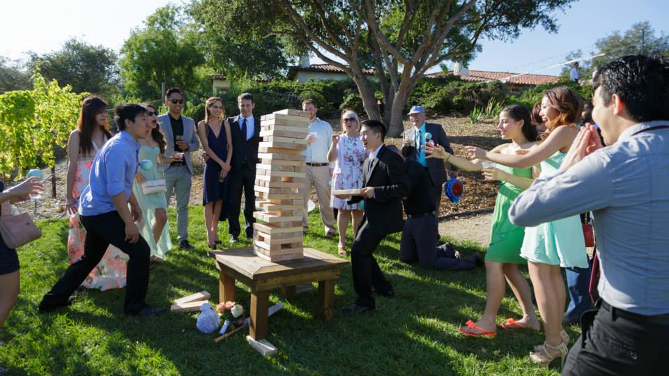 Jenga at The Casitas Estate provided by Shenanigans