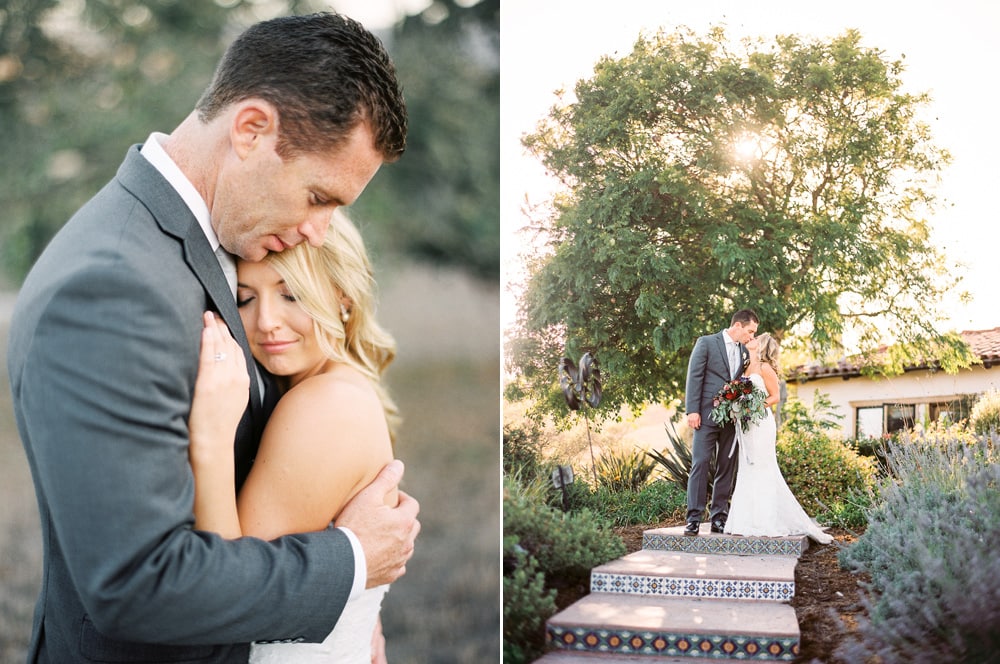 Film photographs of newlyweds at the Casitas Estate 