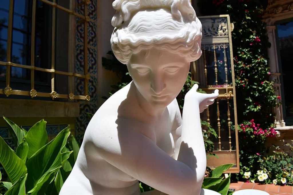 Art from around the world is on display at Hearst Castle in San Simeon, Calif.